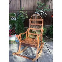 Rattan rocking chair "Disassemblable 2"