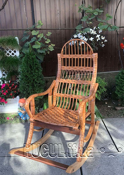 Wicker rocking chair "Disassemblable 2"