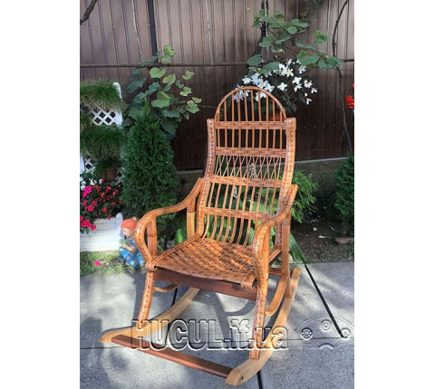 Wicker rocking chair "Disassemblable 2"
