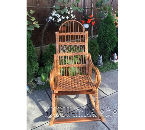 Wicker rocking chair "Disassemblable 2"