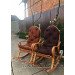 Wicker rocking chair "Disassemblable 2"