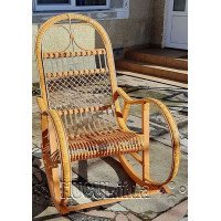 Rattan rocking chair "Beige Rattan"