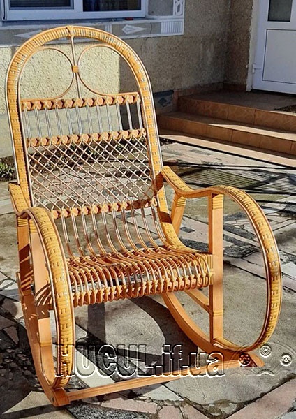 Rattan rocking chair "Beige Rattan"