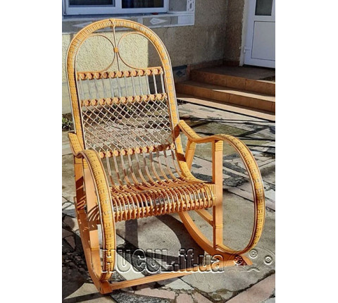 Rattan rocking chair "Beige Rattan"