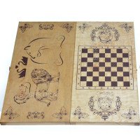 Backgammon, checkers "Lion"