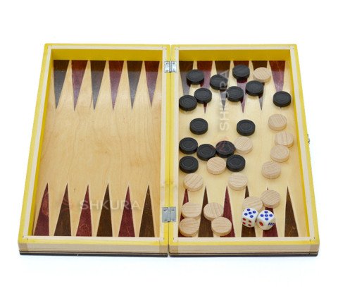 Carved 3-in-1 Set, Chess, Backgammon, Checkers, 32x32 cm