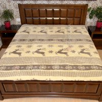 Wool blanket Norwegian reindeer