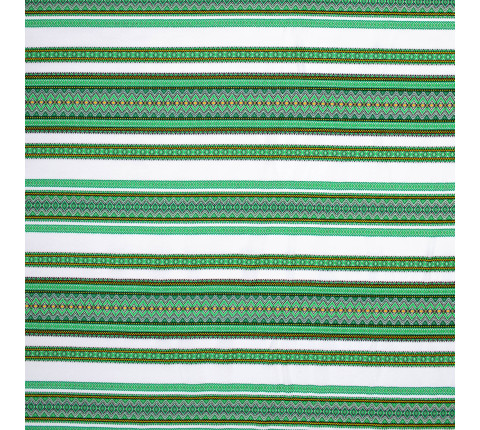 Fabric with green pattern for decoration, tablecloths America TDK-158 1/4, per meter.