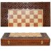 Wooden chess 3 in 1 "Knights". 55x55 cm. Dark