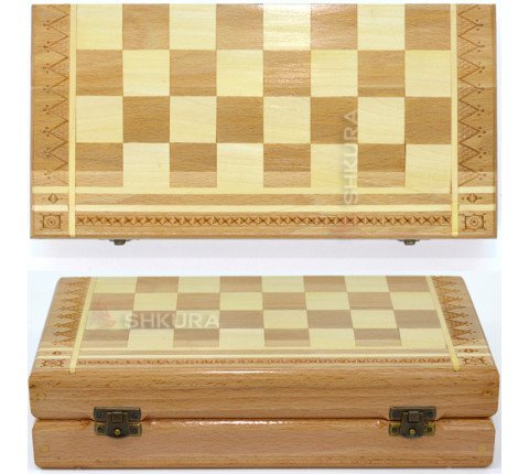 Chess, checkers, backgammon, 29x29 cm
