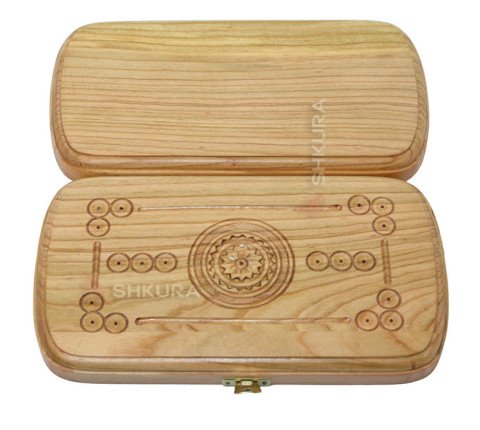 Backgammon "Medal", light, 27x27 cm
