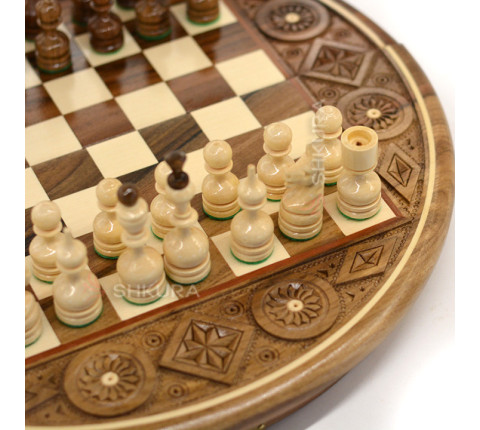 Round Chess, 36x36 cm