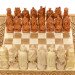 Carved chess 3 in 1 "Knights" 50x50 cm. Copper