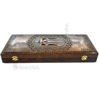 Handmade Backgammon "Coat of Arms of Ukraine"