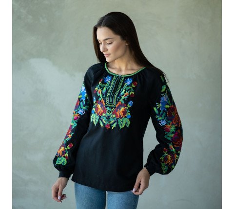 Embroidered women's blouse "Song of Threads"