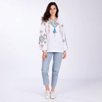 Women's embroidered shirt "Road Home"
