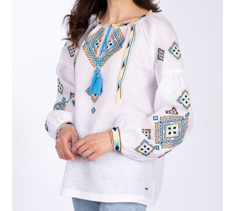 Women's embroidered shirt "Road Home"