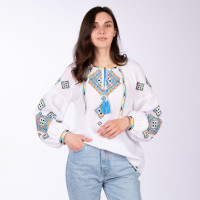 Women's embroidered shirt "Road Home"