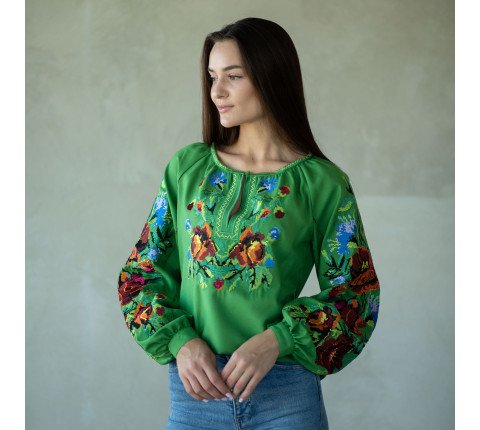 Women's embroidered shirt "Wreath of Destiny"