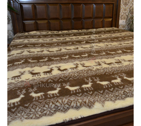 New Year Sheep Wool Blanket