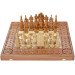 Wooden Chess + Backgammon "Game of Thrones", 50x50 cm. Inlaid with copper.