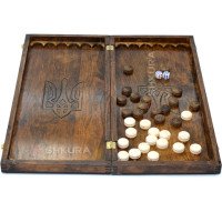 Handmade backgammon "Trident", 55 cm