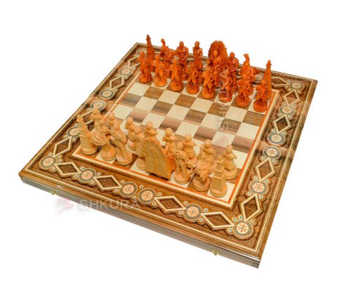 Chess "Game of Thrones". 50x50 cm. Beads