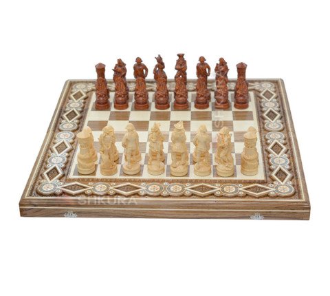 Chess "Pirates of the Caribbean" 60x60 cm. Beads