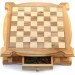 Wooden chess, table, 44x44 cm