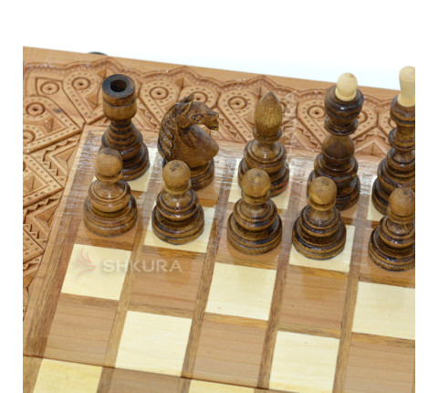 Chess + Backgammon + Checkers, 40x40 cm