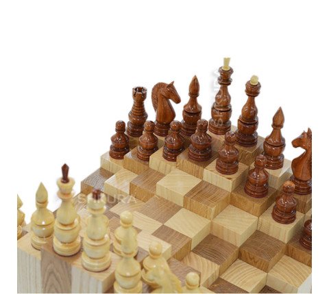 Three-dimensional chess 3D. 36x36 cm