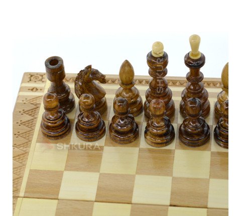 Chess, checkers, backgammon, 29x29 cm
