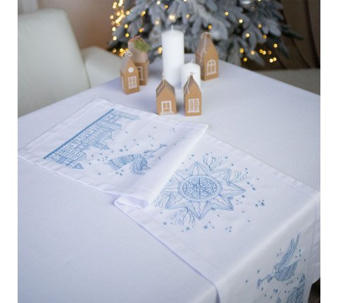 Christmas runner "Angel over the city"