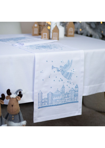Christmas runner "Angel over the city"