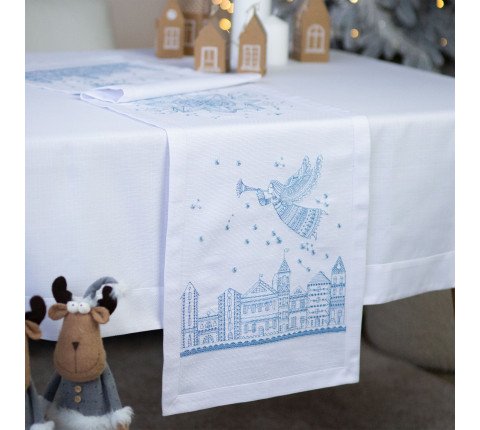 Christmas runner "Angel over the city"