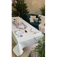 New Year runner "Winter Beauty" beige