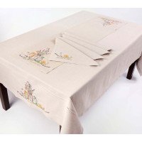 Embroidered Path "Lemon and Lavender"