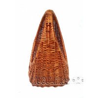 Woven basket "Snail" made of Carpathian willow