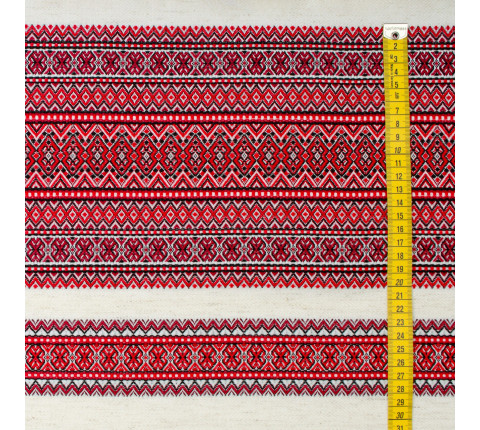Ethno-fabric for decoration Dzvinka-N TDK-143-N 2/6, linear meter.