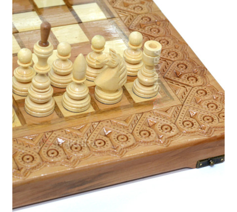 Chess + Backgammon + Checkers, 40x40 cm