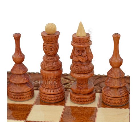 Chess "Hutsulshchyna" 50x50 cm. Beads