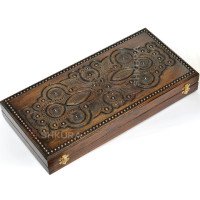Нарди "Вальс", різьблені, 50 см, бісер