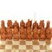 Carved chess 3 in 1 "Knights" 50x50 cm. Copper