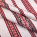 Ethno-fabric for tablecloths with a red pattern Svitiaz-4 TDK-10-N 4/1, per meter.
