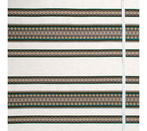 Ethno-fabric with ornament for decor Rendezvous-3 TDK-110-K 5/4, per meter.