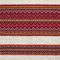 Ethno-fabric with ornament for decor Rendezvous-3 TDK-110-K 1/23, per meter.