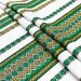 Ethno-fabric with green ornament for decor Roksolana TDK-108 11/9, per meter.