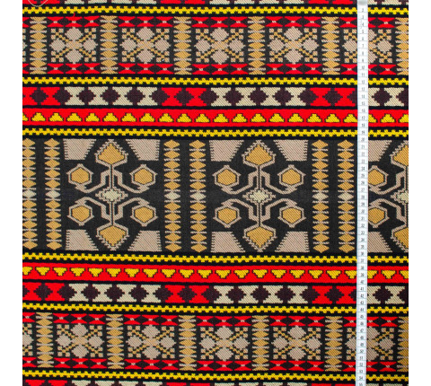 Ethno-jacquard decorative Ustina TDK-J-224 1/4, per meter.