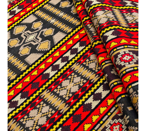 Ethno-jacquard decorative Ustina TDK-J-224 1/4, per meter.