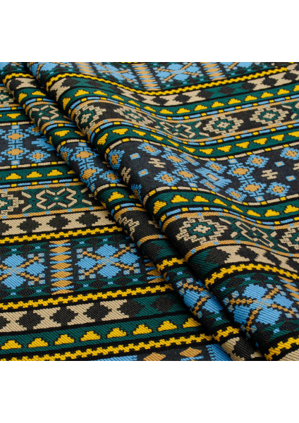 Ethno-jacquard decorative Ustina-2 TDK-Zh-224-A 1/7, linear meter.